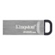 Флеш Диск Kingston 256Gb DataTraveler Kyson DTKN/256GB USB3.1 серебристый/черный