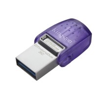 Флеш Диск Kingston 256Gb DataTraveler microDuo 3C DTDUO3CG3/256GB USB3.0 фиолетовый