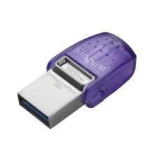 Флеш Диск Kingston 128Gb DataTraveler microDuo 3C DTDUO3CG3/128GB USB3.0 фиолетовый