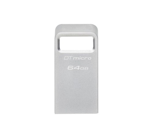 Флеш Диск Kingston 64Gb DataTraveler Micro DTMC3G2/64GB USB3.0 серебристый