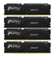 Модуль памяти Kingston 128GB DDR5 5200MHz DIMM FURY Beast Black (4х32gb), CL40