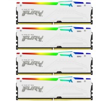 Модуль памяти Kingston 128GB DDR5 5200MHz DIMM FURY Beast White RGB (4х32gb), CL40