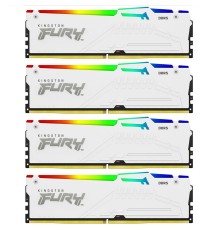 Модуль памяти Kingston 128GB DDR5 5200MHz DIMM FURY Beast White RGB (4х32gb), CL40