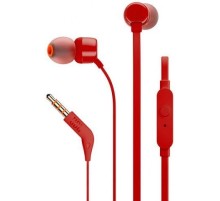 Гарнитура вкладыши JBL Т110 1.2м красный проводные в ушной раковине (JBLT110RED)