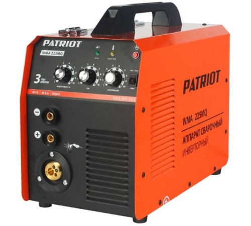 Сварочный аппарат Patriot WMA 225MQ инвертор MIG-MAG/ММА 6кВт