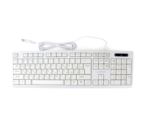 Клавиатура Gembird KB-8355U,{USB,белый, 104 клавиши, кабель 1,5м} Клавиатура Gembird KB-8355U,{USB,белый, 104 клавиши, кабель 1,5м}