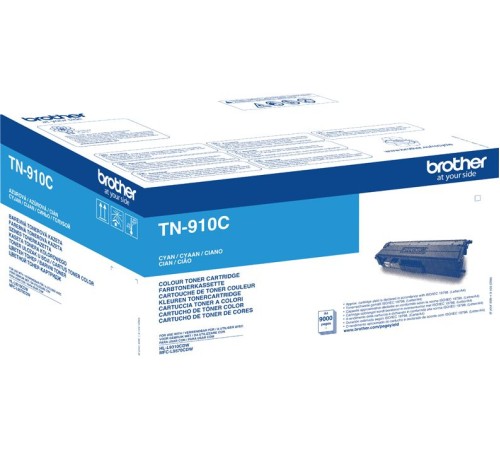 Картридж лазерный Brother TN910C голубой (9000стр.) для Brother HL-L9310CDW/MFC-L9570CDW