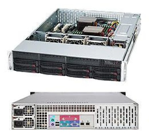 Корпус SuperMicro CSE-825TQC-R1K03LPB 2U 2x1000W черный