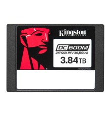 Твердотельный накопитель Kingston Enterprise SSD 3,84TB DC600M 2.5" SATA 3 R560/W530MB/s 3D TLC MTBF 2M 94 000/59 000 IOPS 7008TBW (Mixed-Use) 3 years (SEDC600M/3840G)