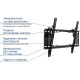 Кронштейн для телевизора Kromax IDEAL-102 черный 32"-90" макс.40кг настенный наклон