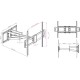 Кронштейн для телевизора Kromax ATLANTIS-75 черный 40"-90" макс.101кг настенный поворотно-выдвижной и наклонный