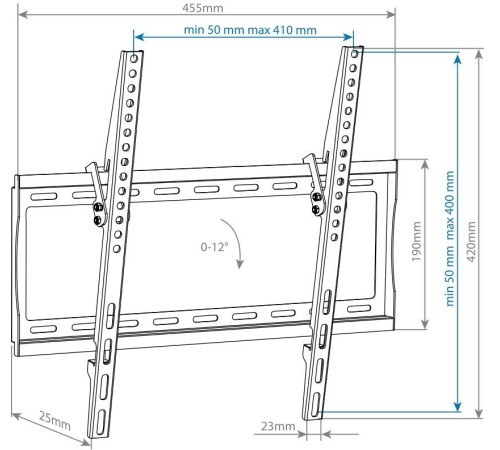Кронштейн для телевизора Arm Media STEEL-4 new черный 22"-65" макс.40кг настенный наклон Кронштейн для телевизора Arm Media STEEL-4 new черный 22"-65" макс.40кг настенный наклон