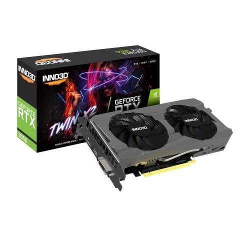 Видеокарта INNO3D RTX 3050 Twin X2 V2//RTX3050, HDMI, DP*3, 8G,D6 (N30502-08D6-1711VA41)