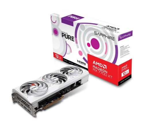 Видеокарта Sapphire PCI-E 4.0 11335-03-20G PURE RX 7700 XT GAMING OC AMD Radeon RX 7700XT 12288Mb 192 GDDR6 2226/18000 HDMIx2 DPx2 HDCP Ret