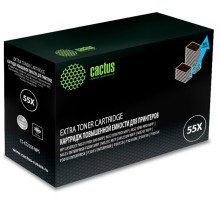 Картридж лазерный Cactus CS-CE255X-MPS CE255XX черный (15000стр.) для HP LJ P3015