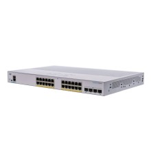 CBS350 24x10/100/1000 PoE+ ports 195W power budget, 4x 1Gb SFP uplink, Fanless, Mounting Kit, CBS350-24P-4G