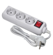 Сетевой фильтр Buro 300SL-1-G 1м (3 розетки) серый (пакет ПЭ)