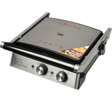 Электрогриль GFGril GF-180 2000Вт серебристый/черный