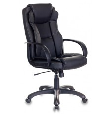 Кресло руководителя Бюрократ CH-839 черный Leather Black искусственная кожа крестовина пластик