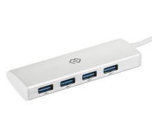 Разветвитель USB-C Digma HUB-4U3.0-UC-S 4порт. серебристый