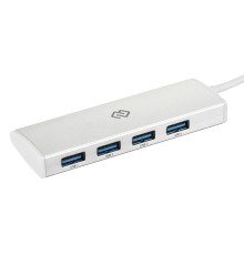 Разветвитель USB-C Digma HUB-4U3.0-UC-S 4порт. серебристый