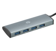 Разветвитель USB-C Digma HUB-4U3.0-UC-G 4порт. серый