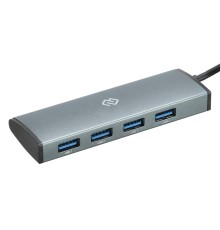Разветвитель USB-C Digma HUB-4U3.0-UC-G 4порт. серый