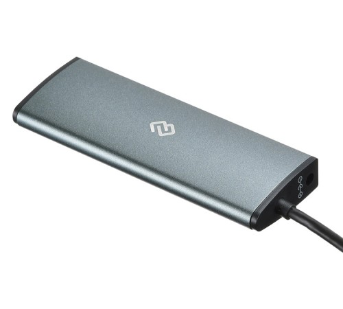 Разветвитель USB-C Digma HUB-4U3.0-UC-G 4порт. серый