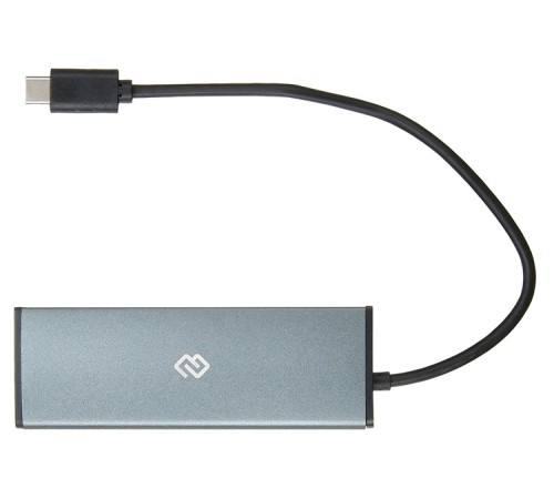 Разветвитель USB-C Digma HUB-4U3.0-UC-G 4порт. серый
