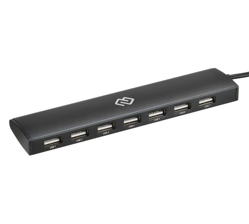 Разветвитель USB-C Digma HUB-7U2.0-UC-B 7порт. черный