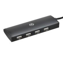 Разветвитель USB-C Digma HUB-4U2.0-UC-B 4порт. черный