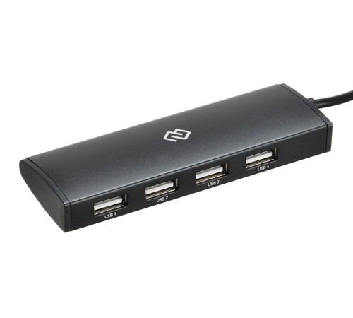 Разветвитель USB-C Digma HUB-4U2.0-UC-B 4порт. черный