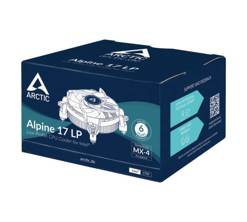 Кулер для процессора ARCTIC Alpine 17LP socket Intel 1700 ACALP00042A