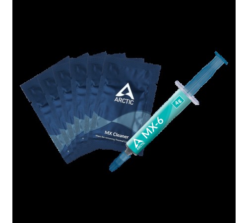 ARCTIC MX-6 Термопаста Thermal Compound 4 грамма with 6pcs MX Cleaner ACTCP00084A