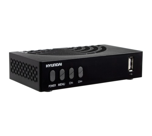 Ресивер DVB-T2 Hyundai H-DVB440 черный