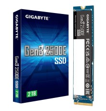 2TB M.2 2280 Gen3 2500E G325E2TB Gigabyte Gen3 2500E PCIe 3.0x4, NVMe 1.3, MTBF 1.5