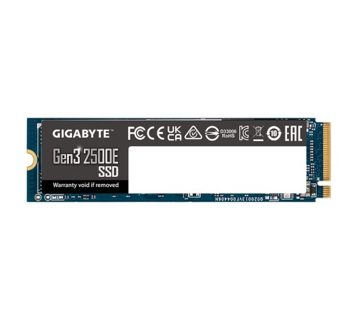 2TB M.2 2280 Gen3 2500E G325E2TB Gigabyte Gen3 2500E PCIe 3.0x4, NVMe 1.3, MTBF 1.5
