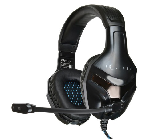 Наушники с микрофоном Оклик HS-L370G ECLIPSE черный 2м мониторные оголовье (1090730) Наушники с микрофоном Оклик HS-L370G ECLIPSE черный 2м мониторные оголовье (1090730)