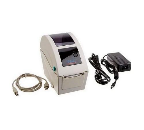 Термопринтер TSC TDP-225 (для печ.накл.) стационарный белый Термопринтер TSC TDP-225 (для печ.накл.) стационарный белый