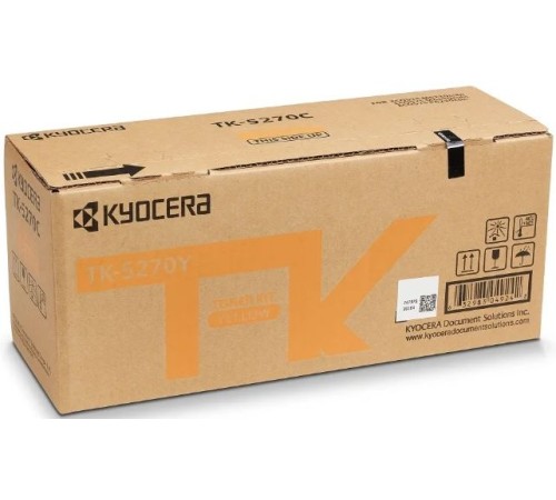 Картридж лазерный Kyocera TK-5270Y 1T02TVANL0 желтый (6000стр.) для Kyocera M6230cidn/M6630cidn/P6230cdn