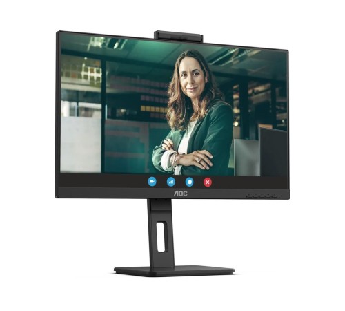 LCD AOC 23.8'' 24P3QW {IPS 1920x1080 75Hz 4ms 178/178 300cd 2xHDMI1.4 DisplayPort1.2 4xUSB3.2 WEBCam MM}