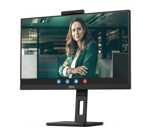 LCD AOC 23.8'' 24P3QW {IPS 1920x1080 75Hz 4ms 178/178 300cd 2xHDMI1.4 DisplayPort1.2 4xUSB3.2 WEBCam MM}