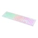 Клавиатура Оклик 420MRL белый USB slim Multimedia LED