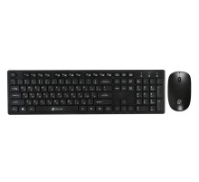 Клавиатура + мышь Оклик 240M клав:черный мышь:черный USB беспроводная slim Multimedia