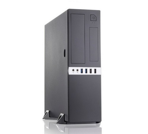 Корпус Foxline FL-203-GT-300 mATX case black, w/PSU TFX 300W 80+ bronze, w/2xUSB2.0+2xUSB3.0, w/pwr cord, w/ 8cm FAN