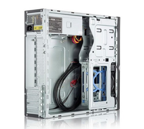 Корпус Foxline FL-203-GT-300 mATX case black, w/PSU TFX 300W 80+ bronze, w/2xUSB2.0+2xUSB3.0, w/pwr cord, w/ 8cm FAN