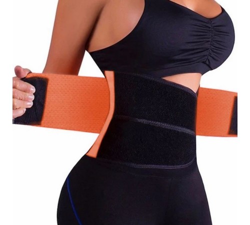 Фитнес пояс для похудения CleverCare, оранжевый, размер L TL-LB033O