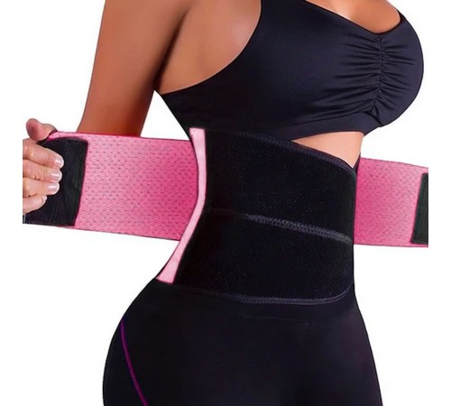 Фитнес пояс для похудения CleverCare, розовый, размер L TL-LB033P