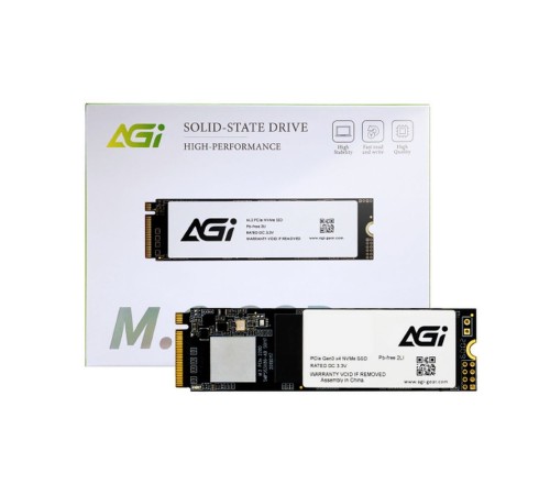 2.5" 512GB AGI AI298 Client SSD PCI-E 3.x x4, 3D NAND 2.5" 512GB AGI AI298 Client SSD PCI-E 3.x x4, 3D NAND