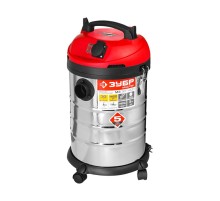 Строительный пылесос Зубр ПУ-30-1400 М3 1400Вт (уборка: сухая/влажная) серый